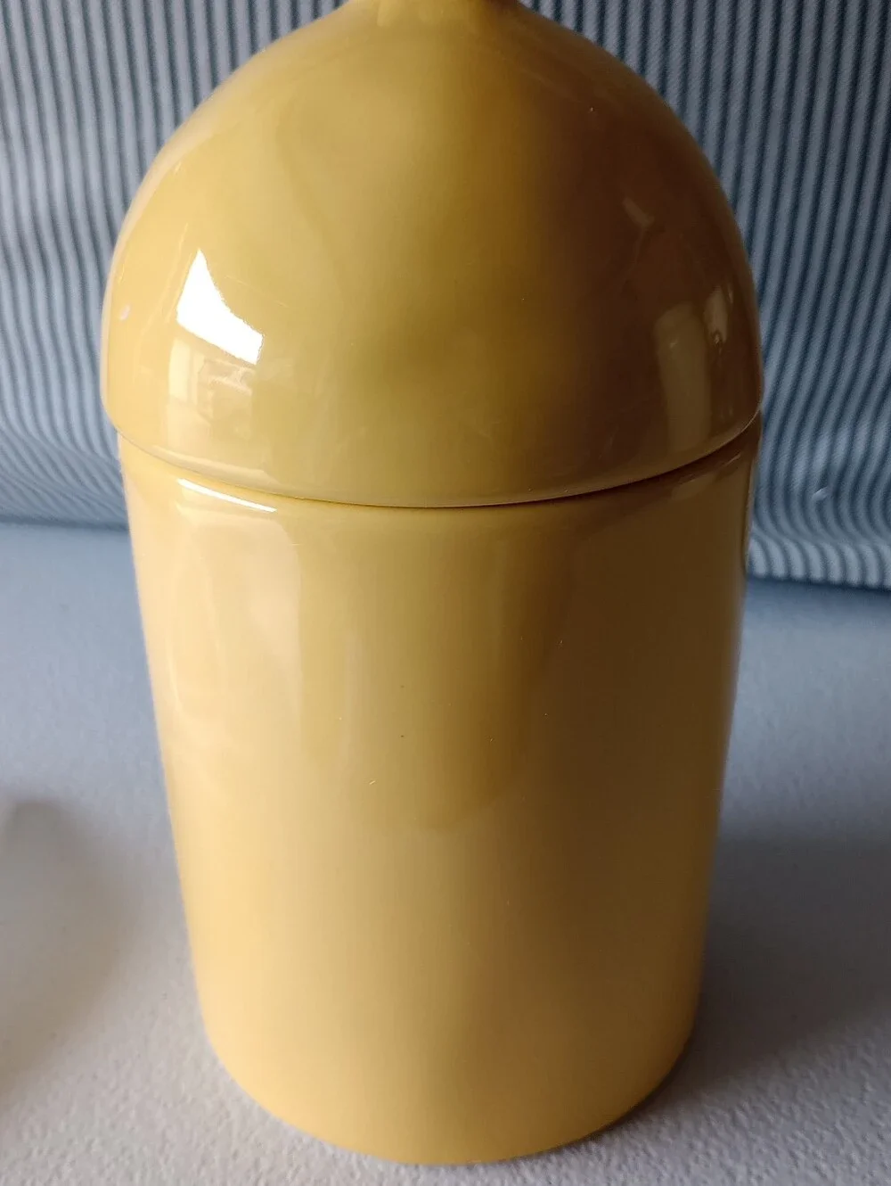 NIB Rae Dunn Yellow Ceramic Cotton 